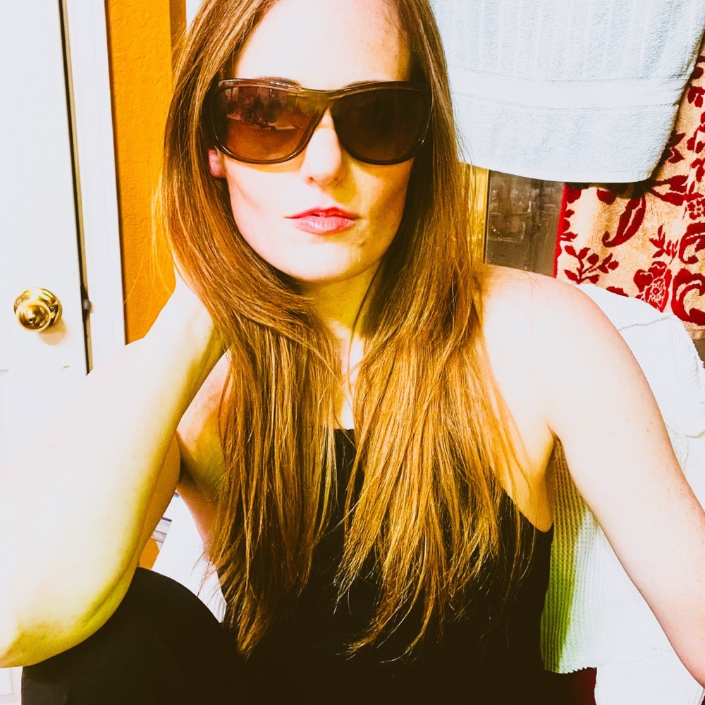 Diesel Black Oversized Sunglasses with Dark Lenses